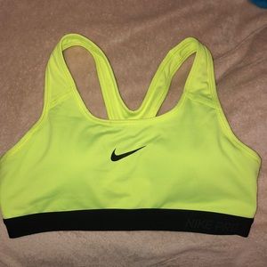 Neon yellow sports bra, never worn